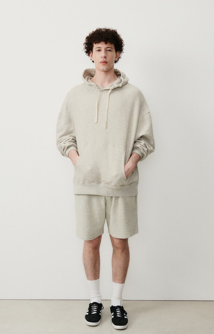 American Vintage Sweat Homme Kodytown - POLAIRE CHINE 53 Manches Longues Gris - E25