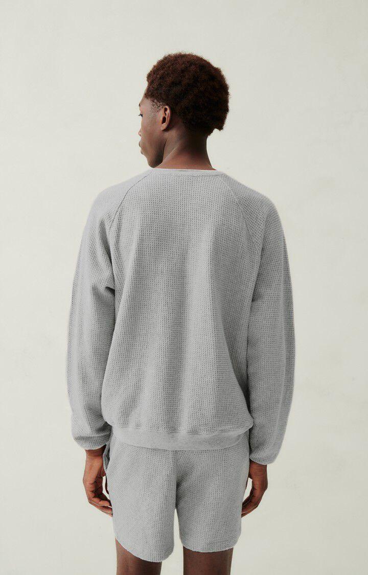 American Vintage Sweat Homme Koukoubay - GRIS CHINE 75 Manches Longues Gris - E24