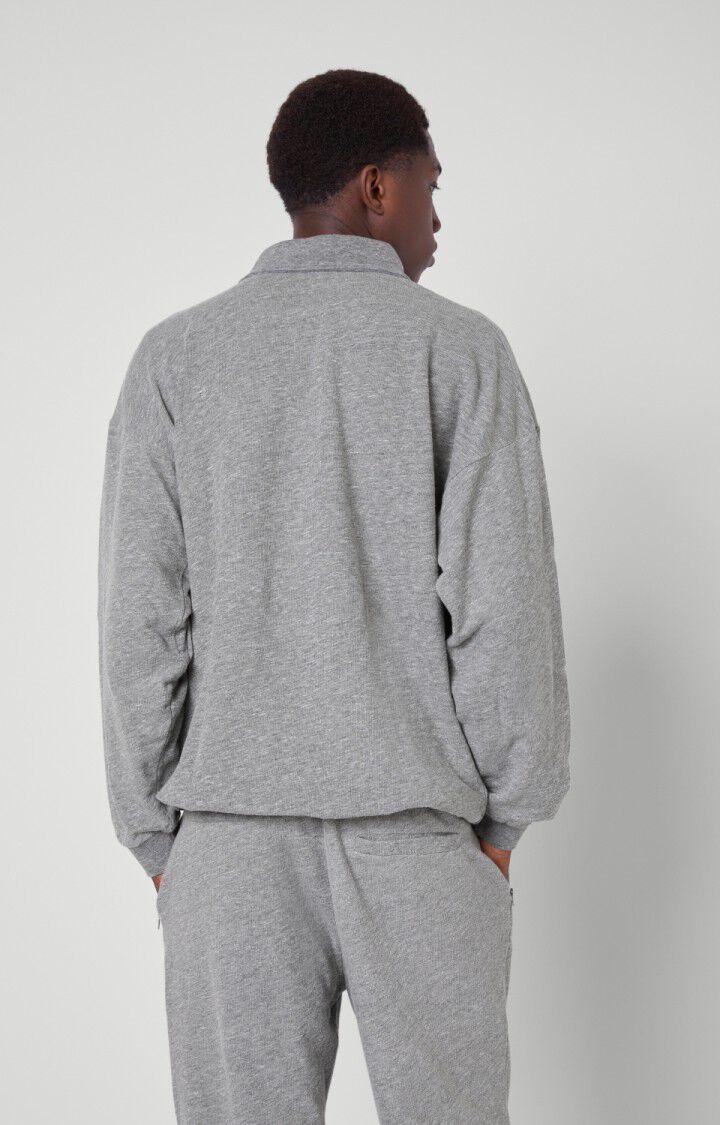American Vintage Sweat Homme Plomer - GRIS CHINE Manches Longues Gris - H21
