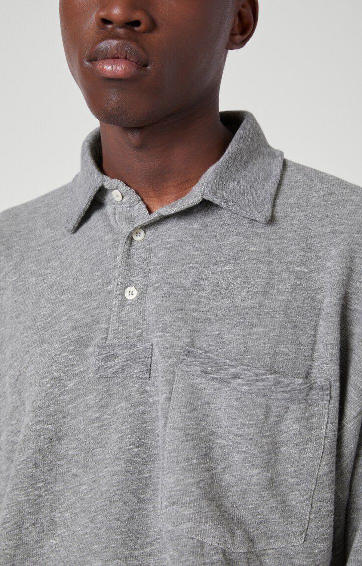 American Vintage Sweat Homme Plomer - GRIS CHINE Manches Longues Gris - H21