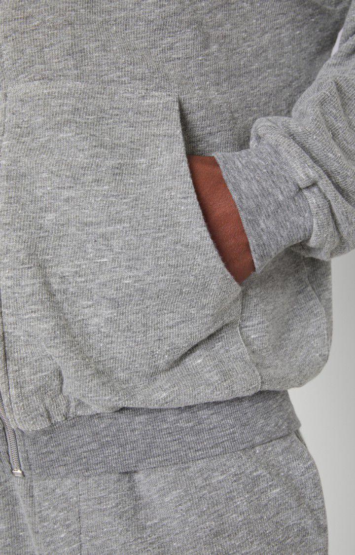 American Vintage Sweat Homme Plomer - GRIS CHINE Manches Longues Gris - H21
