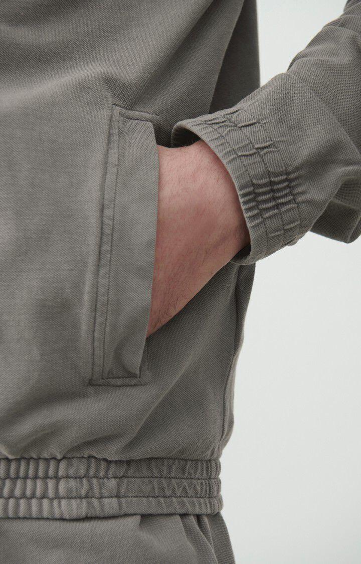 American Vintage Sweat Homme Pyrastate - METAL VINTAGE Manches Longues Gris - E22