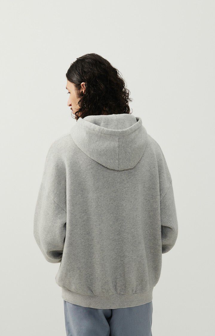 American Vintage Sweat Homme Rizebay - GRIS CHINE 56 Manches Longues Gris - H23