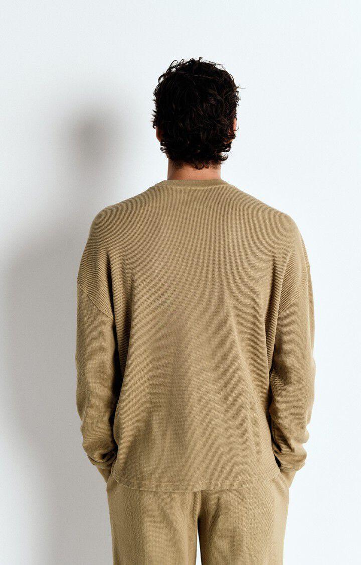 American Vintage Sweat Homme Ryvy - BOULGOUR 60 Manches Longues Beige - E25