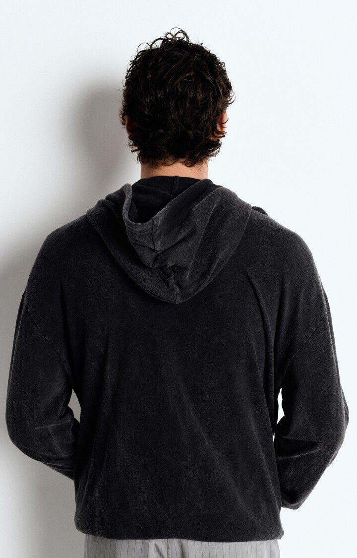 American Vintage Sweat Homme Sonoma - CARBONE VINTAGE 58 Manches Longues Noir - E25