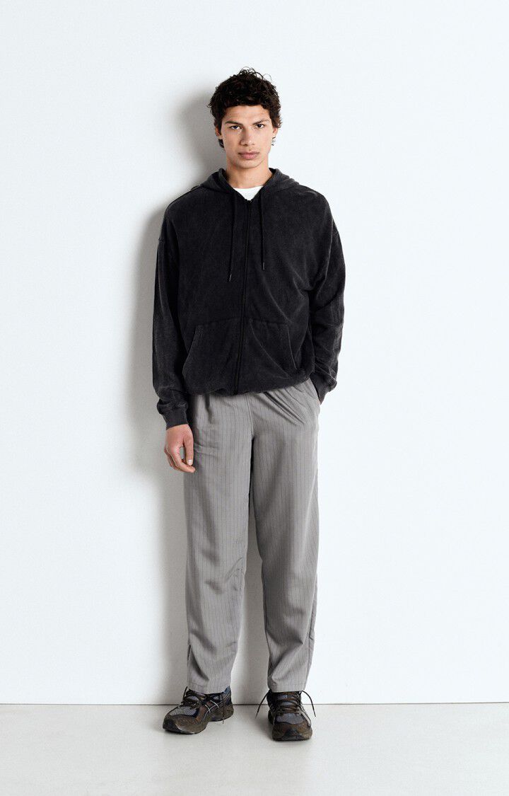 American Vintage Sweat Homme Sonoma - CARBONE VINTAGE 58 Manches Longues Noir - E25