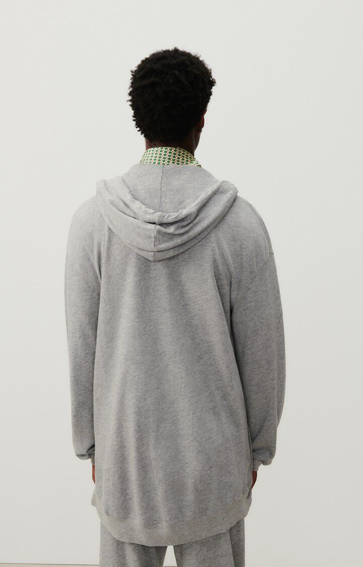 American Vintage Sweat Homme Sonoma - GRIS CHINE 58 Manches Longues Gris - H24