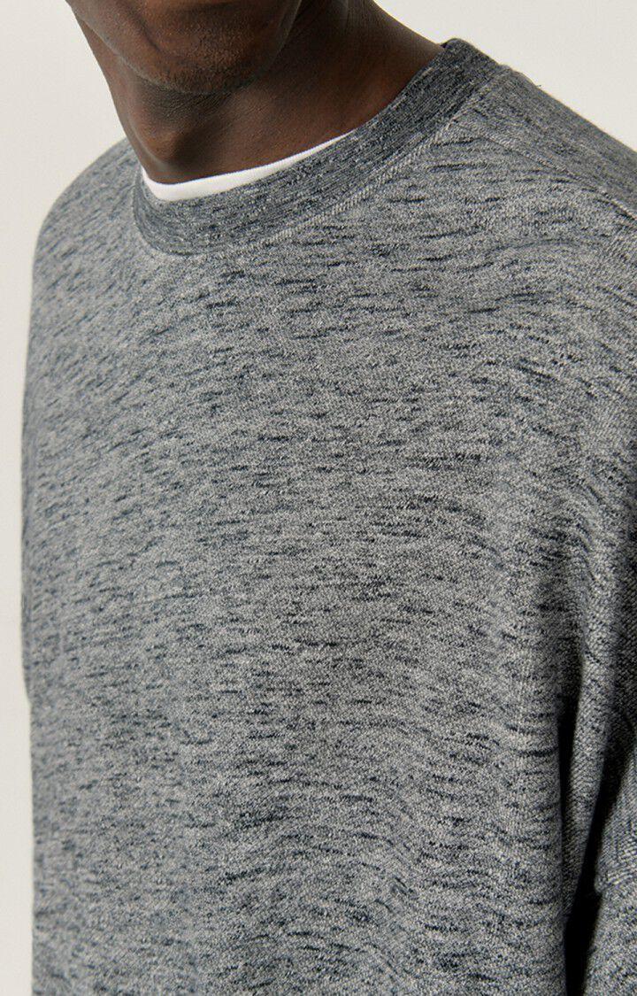 American Vintage Sweat Homme Sowabay - ANTHRACITE CHINE Manches Longues Gris - H22
