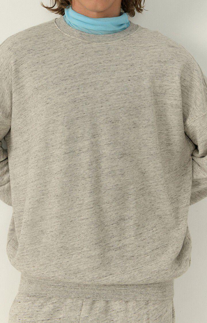 american vintage Sweat homme Sowabay - GRIS CHINE Manches longues Gris - H22