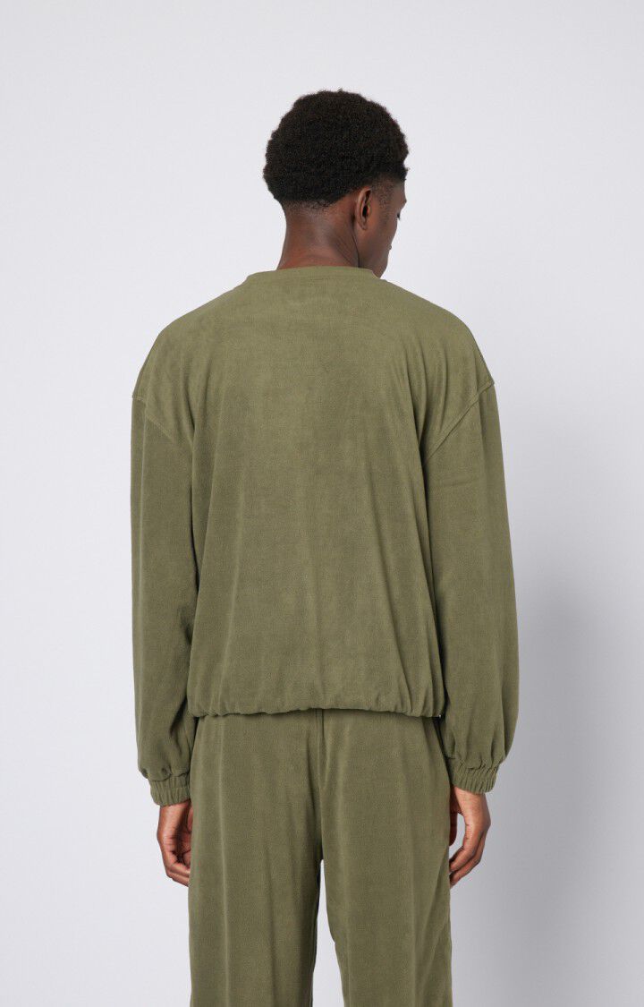 American Vintage Sweat Homme Ubybay - EPICEA 58 Manches Longues Vert - E23