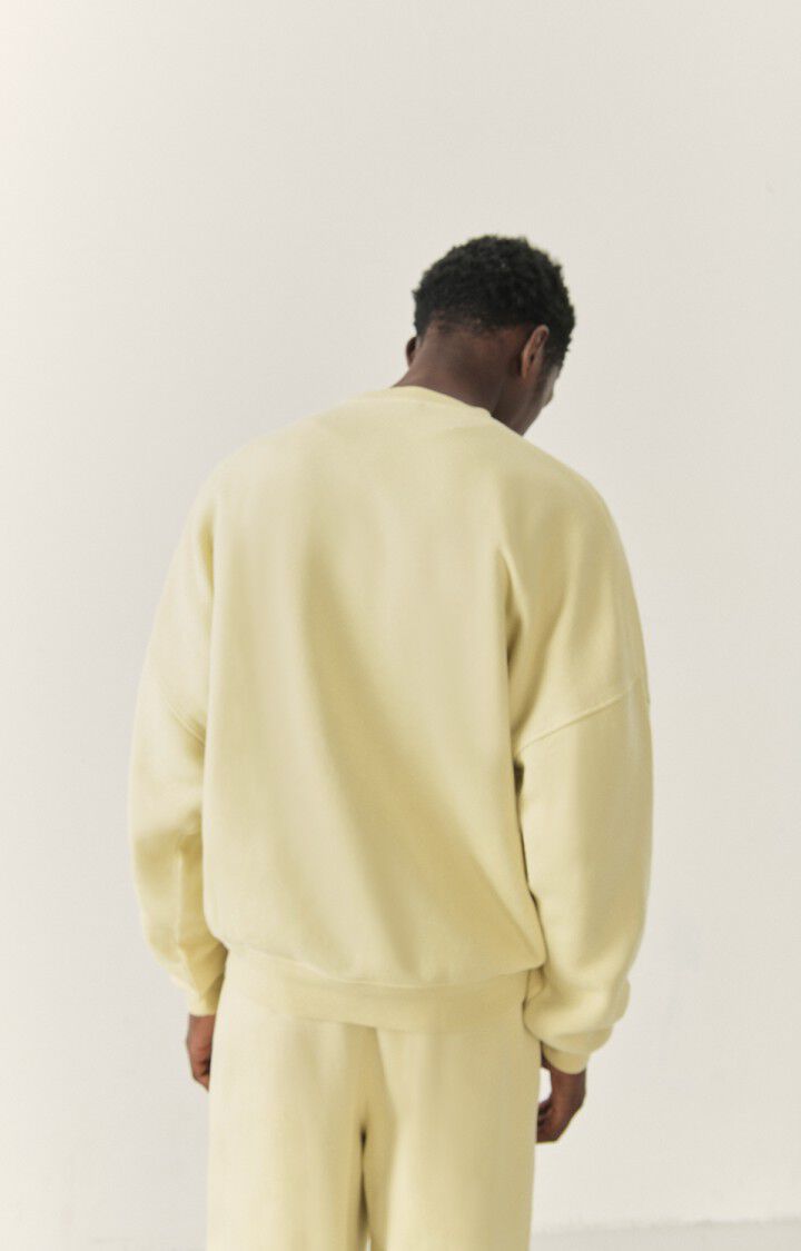 American Vintage Sweat Homme Uticity - CHAMPAGNE VINTAGE Jaune - H22