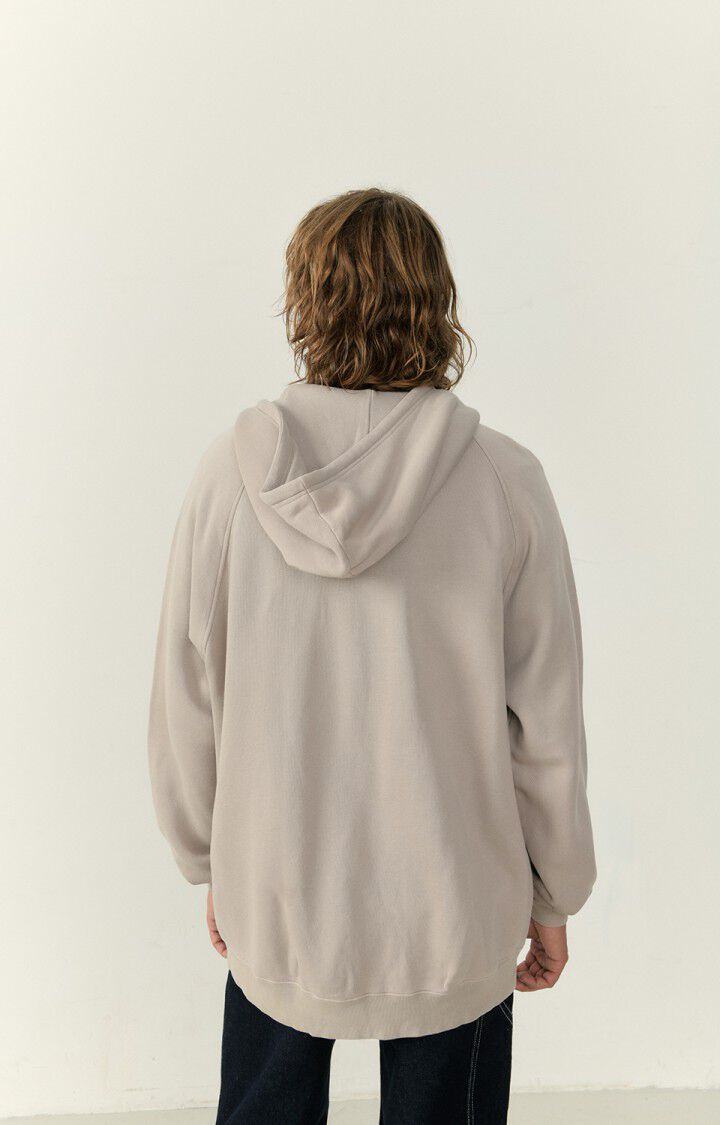 American Vintage Sweat Homme Uticity - TAUPE VINTAGE Manches Longues Marron - H22