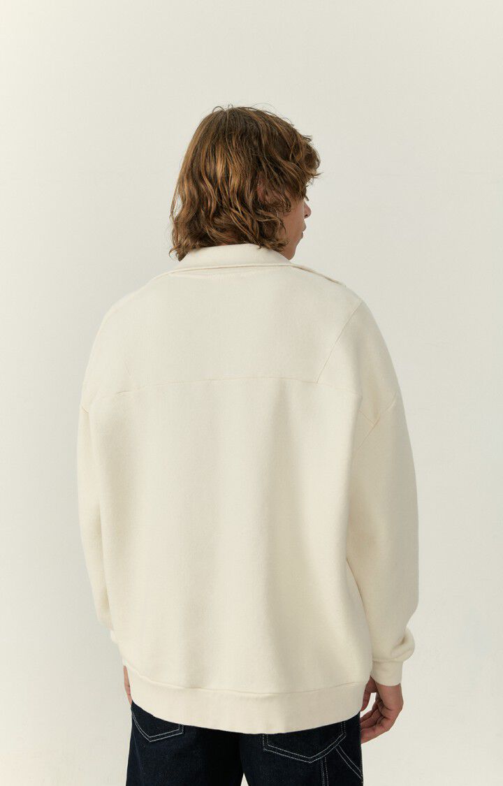 American Vintage Sweat Homme Vizboro - ECRU Beige - H22