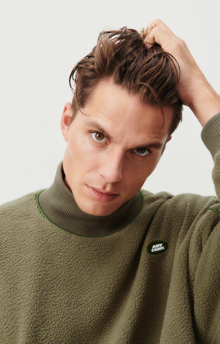 American Vintage Sweat Homme Vobotown - REPTILE 53 Manches Longues Vert - E24