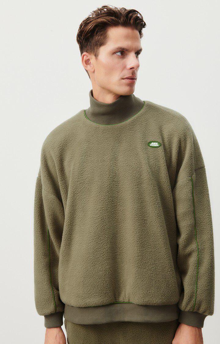 american vintage Sweat homme Vobotown - REPTILE 53 Manches longues Vert - E24