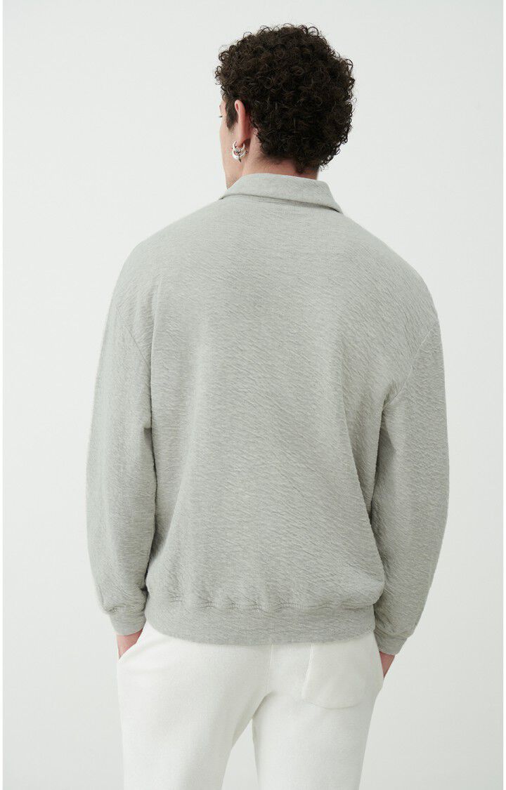American Vintage Sweat Homme Yatcastle - GRIS CHINE Gris - E22