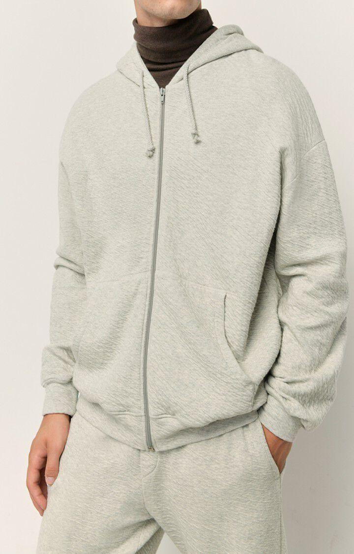 american vintage Sweat homme Yatcastle - GRIS CHINE Gris - H22