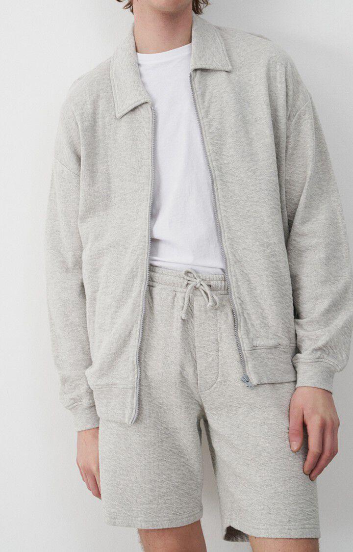 american vintage Sweat homme Yatcastle - GRIS CHINE Manches longues Gris - E22