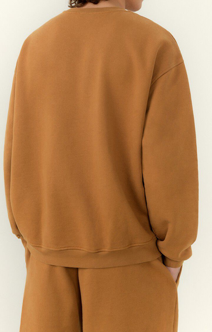American Vintage Sweat Homme Yuncastle - ANTILOPE Manches Longues Marron - H22
