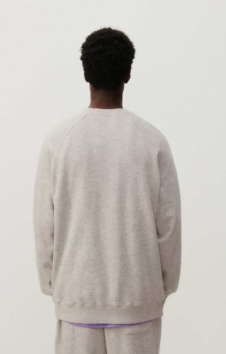 American Vintage Sweat Homme Zofbay - GRIS CHINE 78 Manches Longues Gris - E25
