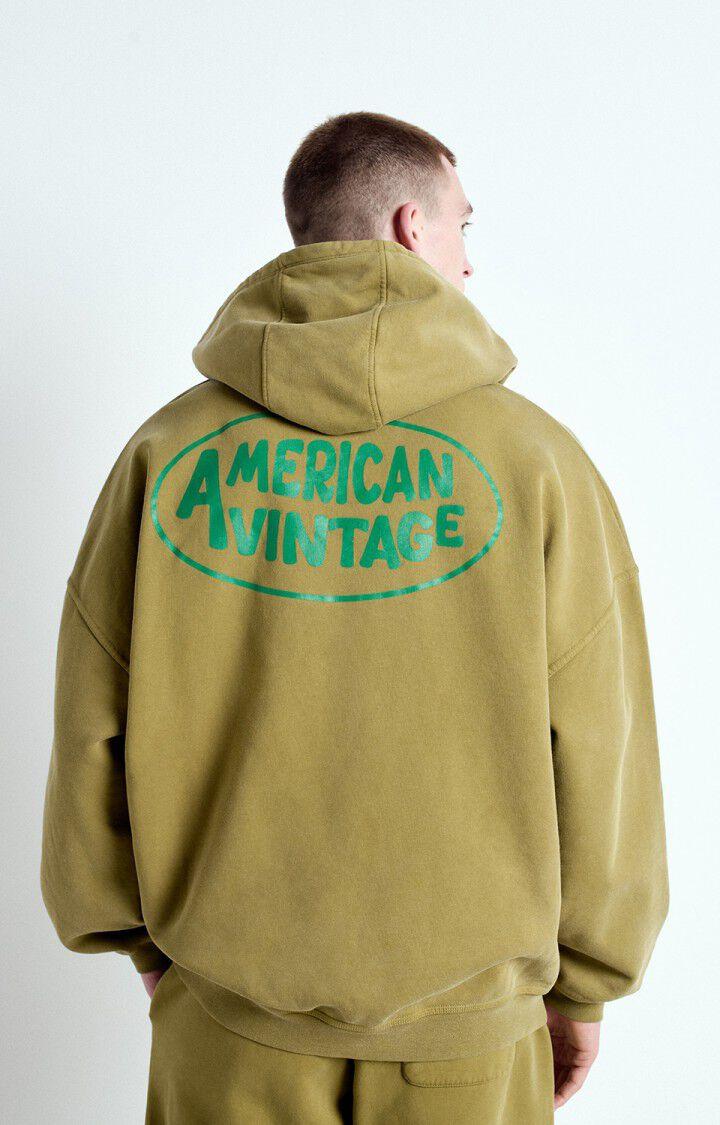 American Vintage Sweat Homme Zoky - JUNGLE VINTAGE 52 Manches Longues Vert - E25