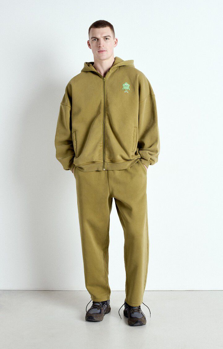 American Vintage Sweat Homme Zoky - JUNGLE VINTAGE 52 Manches Longues Vert - E25