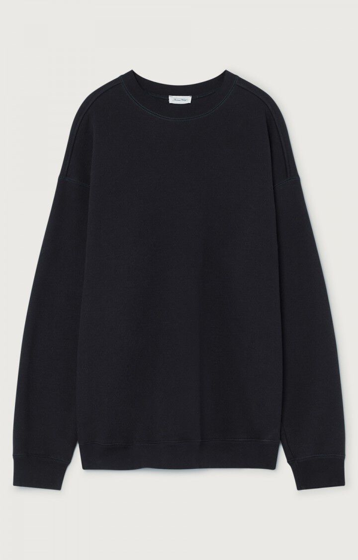 American Vintage Sweat Homme Zutabay - CARBONE Manches Longues Noir - E22