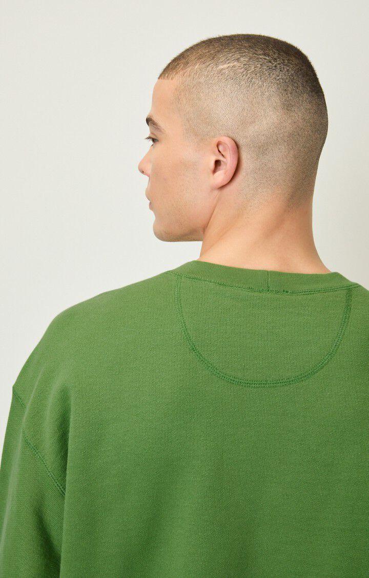 American Vintage Sweat Homme Zutabay - JUNGLE Manches Longues Vert - E22