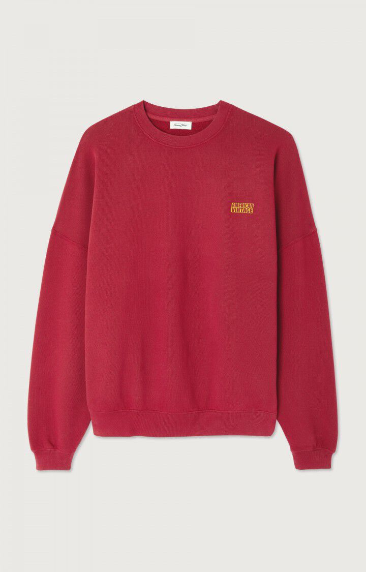 American Vintage Sweat Mixte Izubird - Lunar Year 2025 - CASSIS Rouge - E25