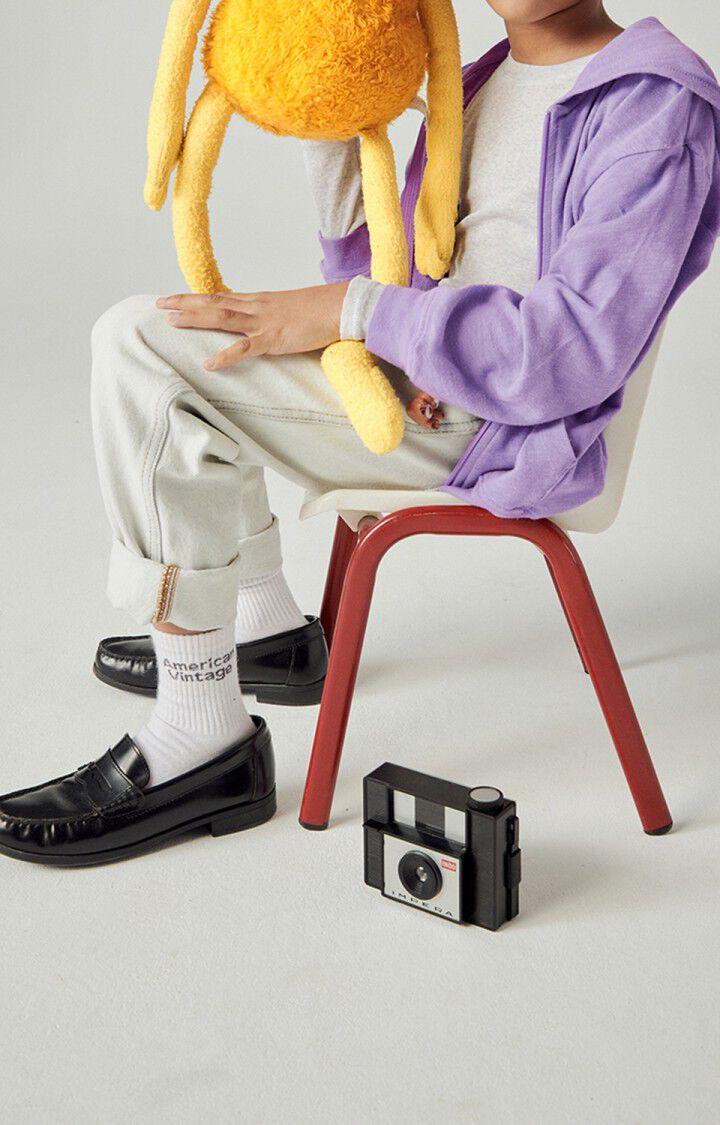 American Vintage Sweat Zippé Enfant Sonoma - VIOLETTE VINTAGE 34 Manches Longues Violet - E23