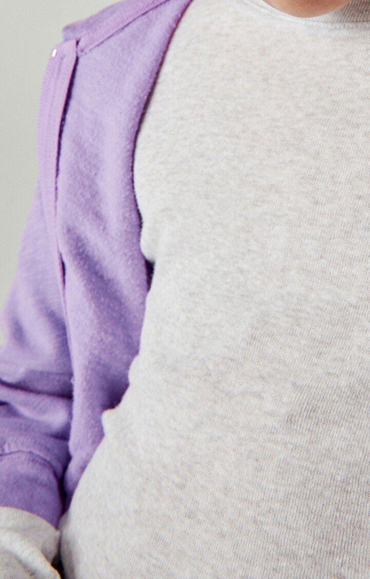American Vintage Sweat Zippé Enfant Sonoma - VIOLETTE VINTAGE 34 Manches Longues Violet - E23