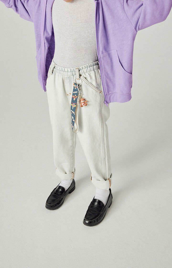 american vintage Sweat zippé enfant Sonoma - VIOLETTE VINTAGE 34 Manches longues Violet - E23