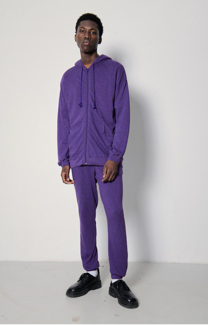American Vintage Sweat Zippé Homme Sonoma - MURIER VINTAGE 58 Manches Longues Violet - E23