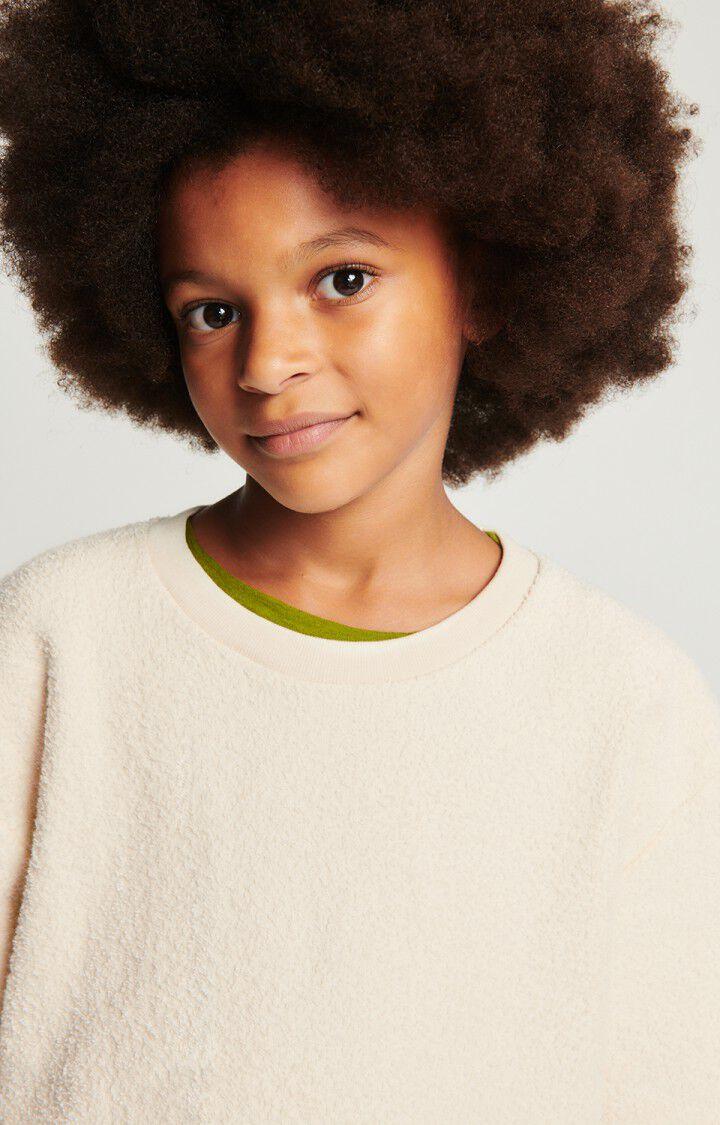 American Vintage T-shirt Enfant Bobypark - ECRU 13 Manches Courtes Beige - E25