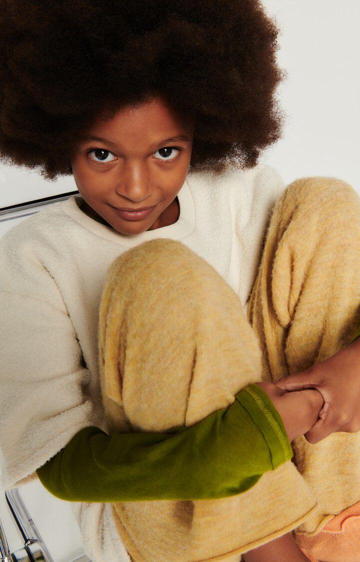 American Vintage T-shirt Enfant Bobypark - ECRU 13 Manches Courtes Beige - E25