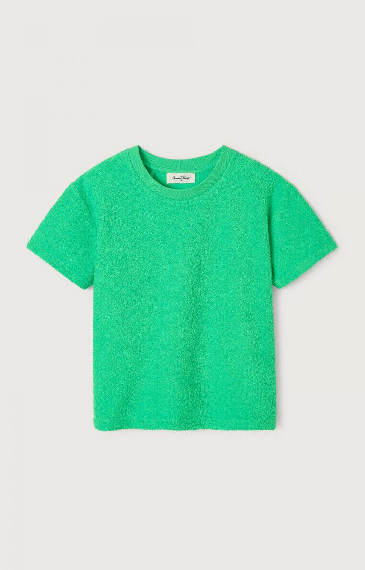American Vintage T-shirt Enfant Bobypark - VERT FLUO 13 Manches Courtes Vert - E25