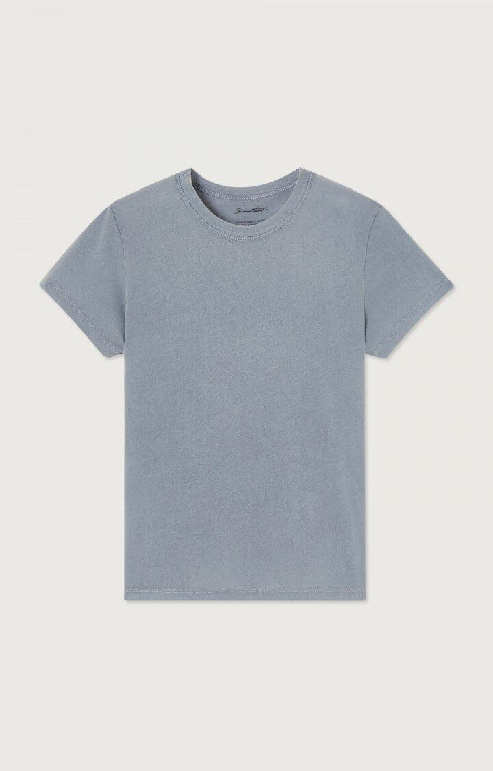 American Vintage T-shirt Enfant Devon - BLEU GRIS VINTAGE 11 Manches Courtes Bleu - E24
