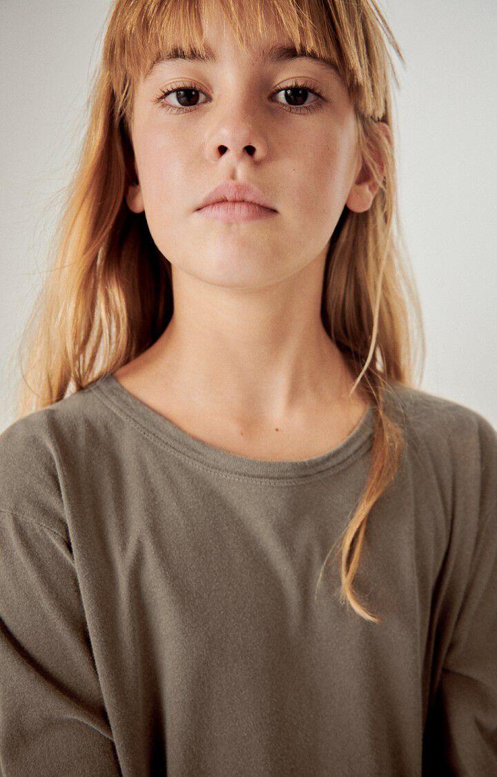 American Vintage T-shirt Enfant Devon - CAFE AU LAIT VINTAGE 40 Manches Longues Marron - E24