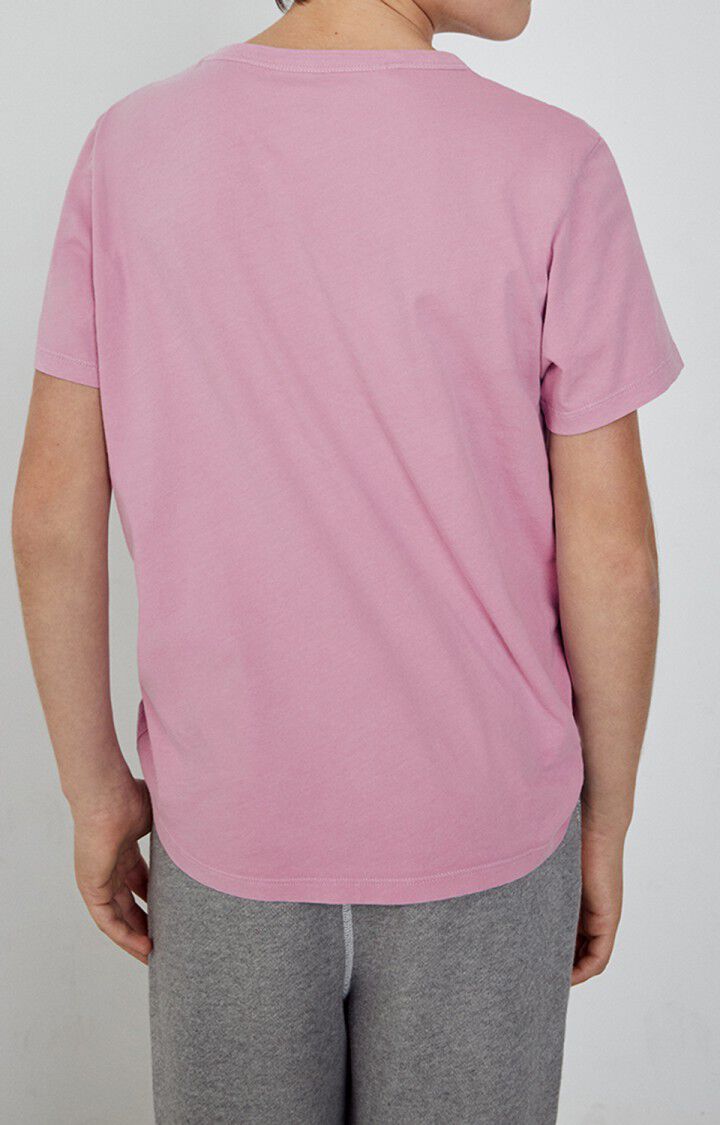 American Vintage T-shirt Enfant Devon - CHAMALLOW VINTAGE 11 Manches Courtes Rose - E23