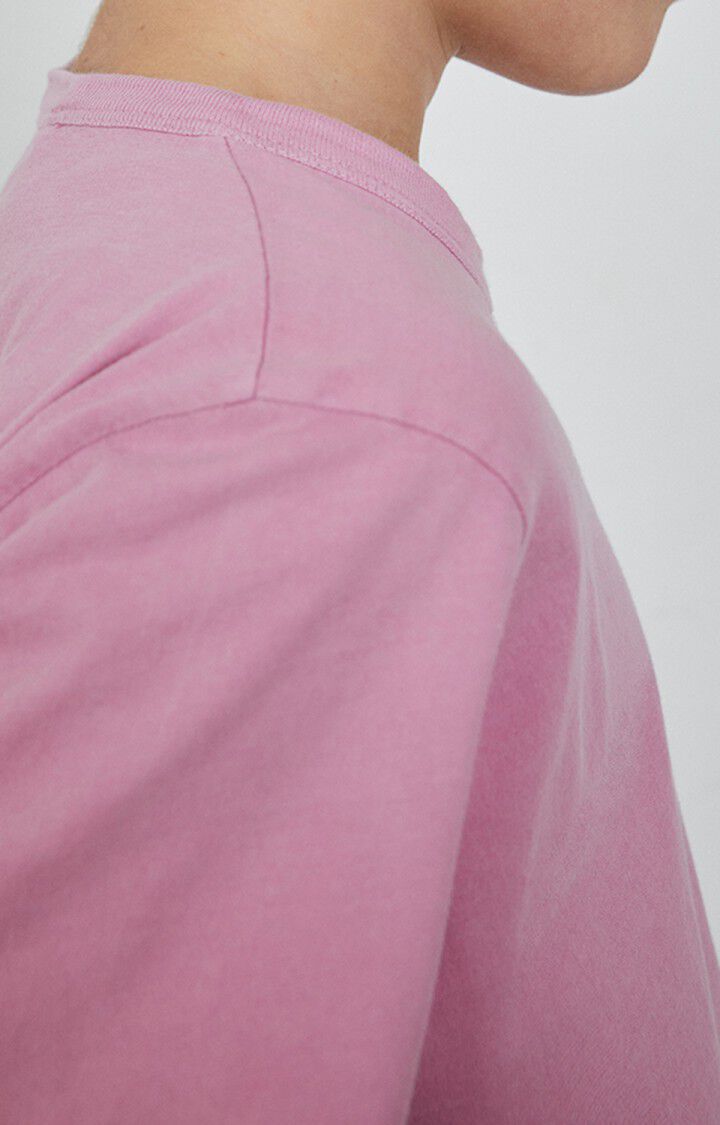 American Vintage T-shirt Enfant Devon - CHAMALLOW VINTAGE 11 Manches Courtes Rose - E23