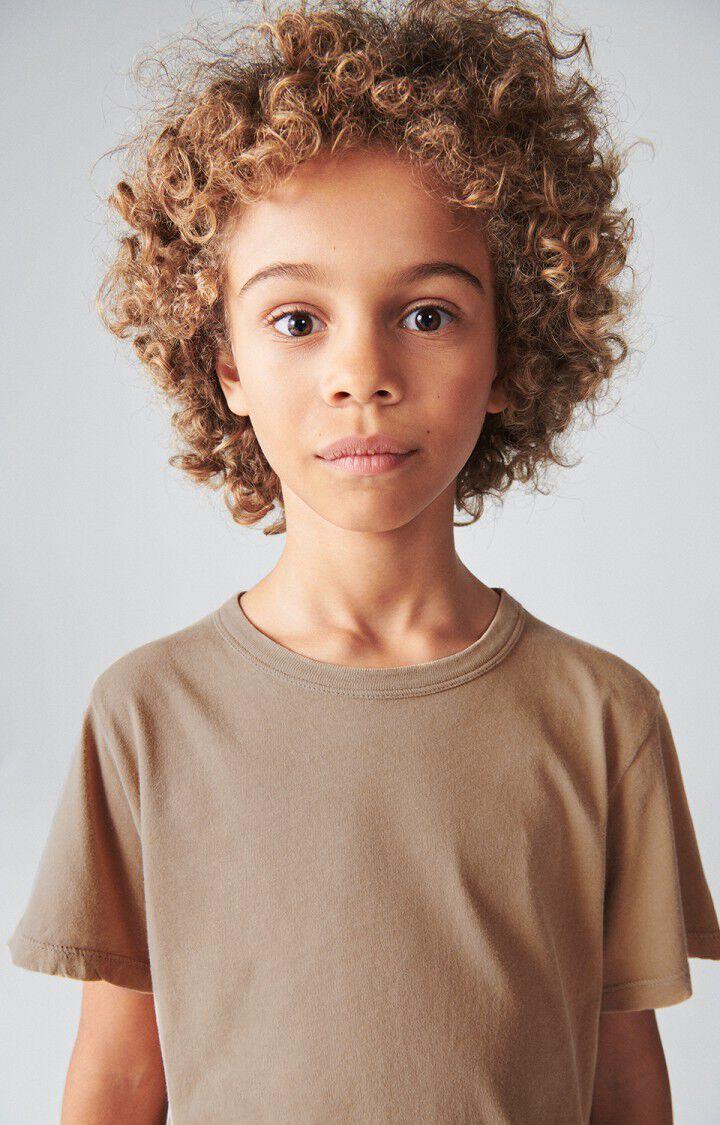 American Vintage T-shirt Enfant Devon - LIEGEOIS VINTAGE 11 Manches Courtes Marron - E24