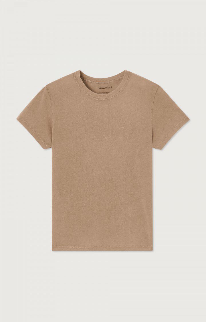 American Vintage T-shirt Enfant Devon - LIEGEOIS VINTAGE 11 Manches Courtes Marron - E24