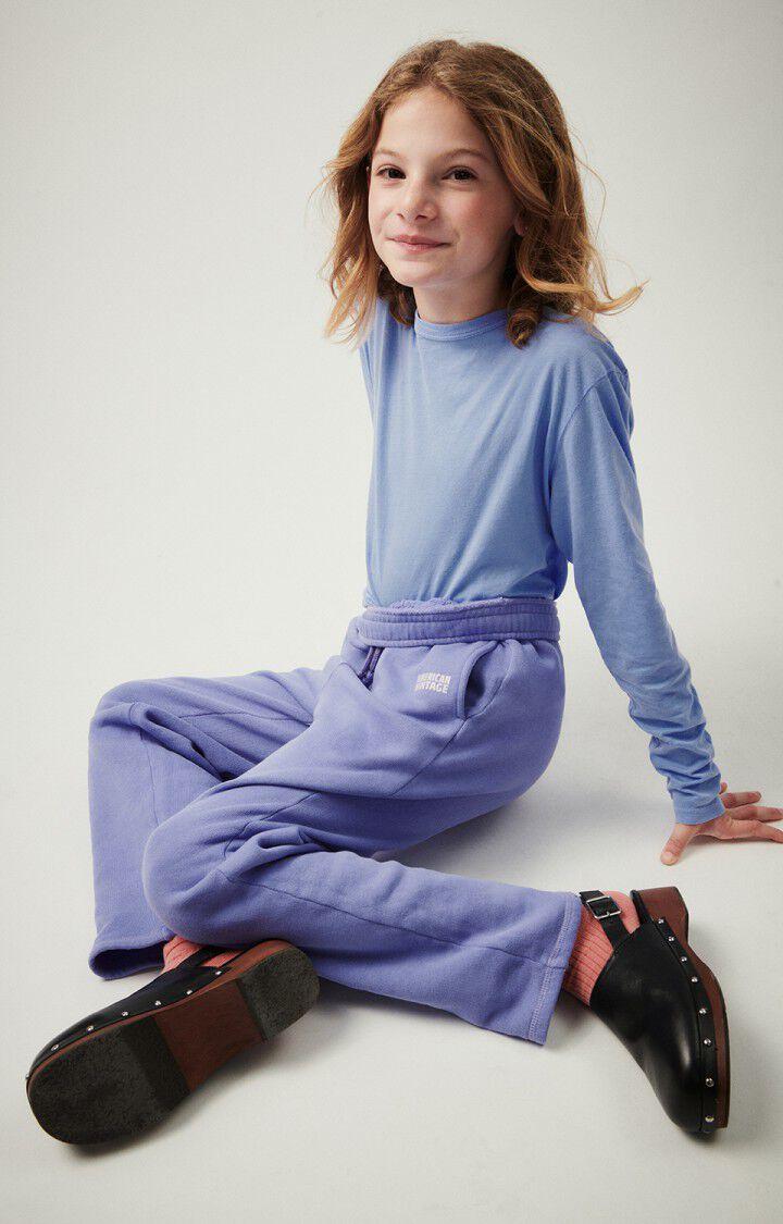 American Vintage T-shirt Enfant Devon - MEDITERRANEEN VINTAGE 40 Manches Longues Bleu - E24