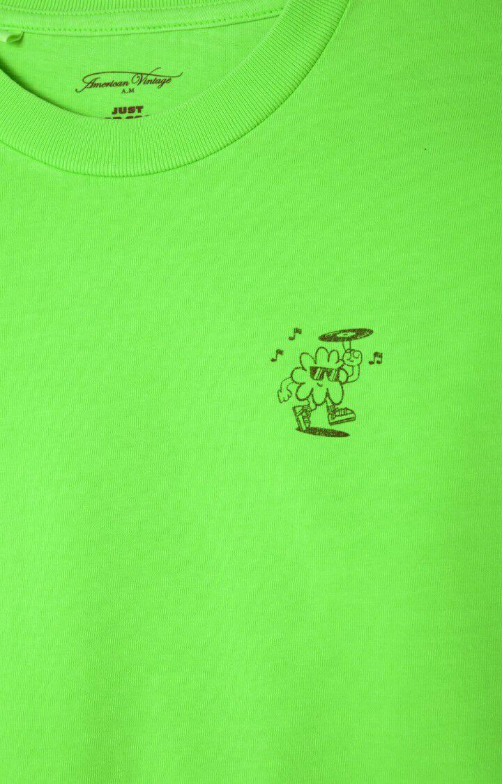 American Vintage T-shirt Enfant Fizvalley - ABSINTHE FLUO 33 Manches Longues Vert - E24