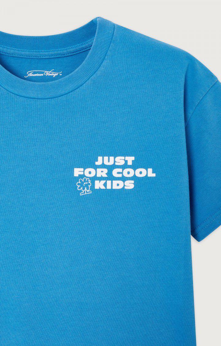 American Vintage T-Shirt Enfant Fizvalley - ATLANTIDE VINTAGE Manches Courtes Bleu - H22B