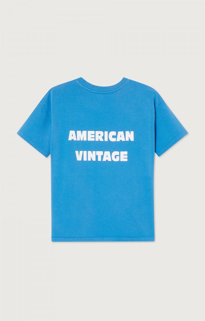 American Vintage T-Shirt Enfant Fizvalley - ATLANTIDE VINTAGE Manches Courtes Bleu - H22B