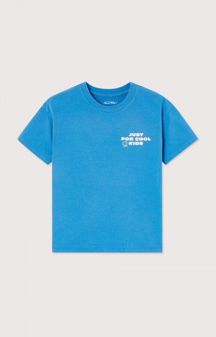 american vintage T-Shirt enfant Fizvalley - ATLANTIDE VINTAGE Manches courtes Bleu - H22B