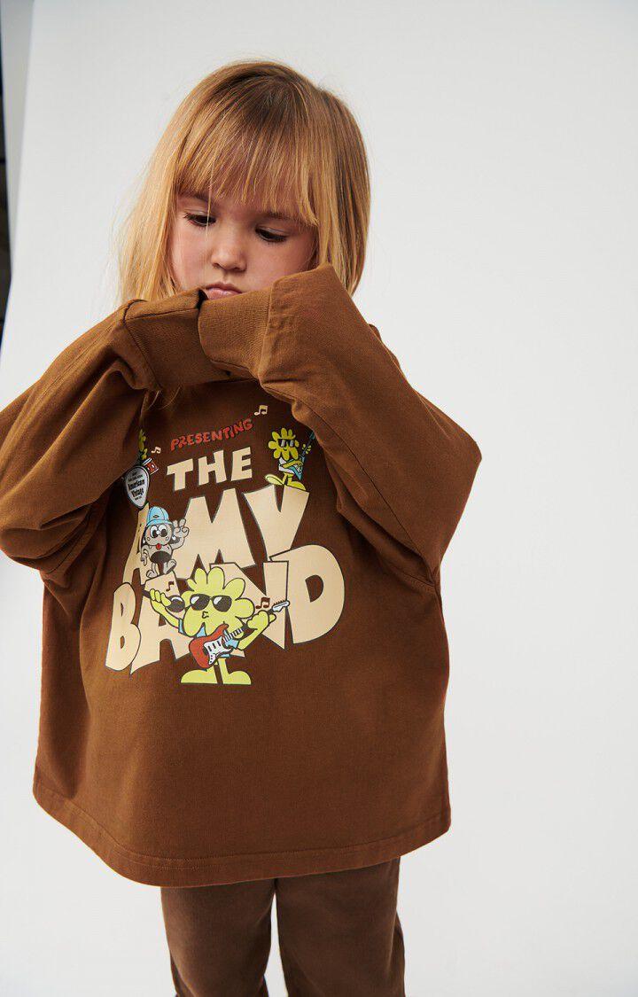 American Vintage T-shirt Enfant Fizvalley - BRUNETTE VINTAGE 33 Manches Longues Marron - H24
