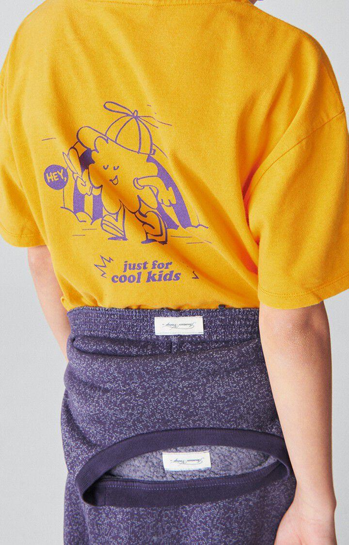 American Vintage T-shirt Enfant Fizvalley - CANARI VINTAGE 12 Manches Courtes Jaune - E23