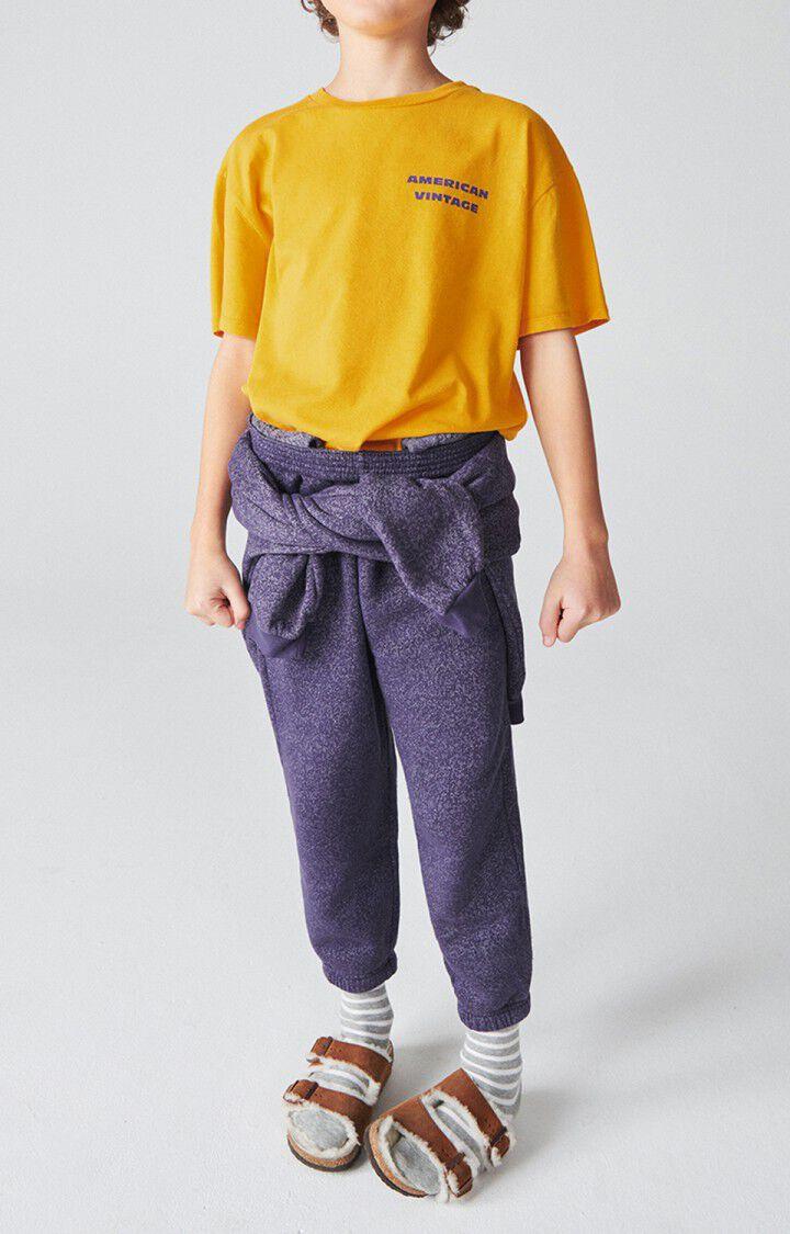 American Vintage T-shirt Enfant Fizvalley - CANARI VINTAGE 12 Manches Courtes Jaune - E23